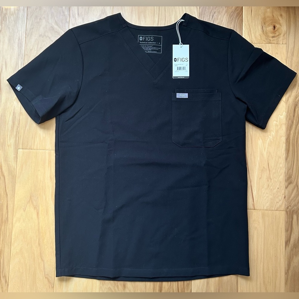 Men’s Black Figs Scrub Top